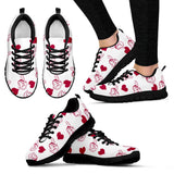Sweeten Dreamy Love Pattern With Logo Cleveland Indians Sneakers