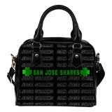 Colorful San Jose Sharks Stunning Letters Shoulder Handbags