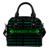 Colorful Minnesota Wild Stunning Letters Shoulder Handbags