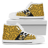 Perfect Cross Color Absolutely Nice Georgia Tech Yellow Jackets High Top Shoes