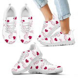 Sweeten Dreamy Love Pattern With Logo Buffalo Bills Sneakers