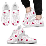 Sweeten Dreamy Love Pattern With Logo Indianapolis Colts Sneakers