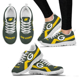 Green Bay Packers Line Logo Sneakers