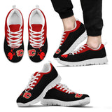 Cute Cupid Angel Background Calgary Flames Sneakers