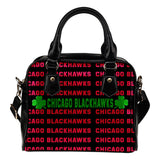 Colorful Chicago Blackhawks Stunning Letters Shoulder Handbags