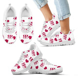 Sweeten Dreamy Love Pattern With Logo Cincinnati Bengals Sneakers