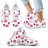 Sweeten Dreamy Love Pattern With Logo New York Mets Sneakers