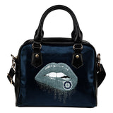 Beautiful Lips Elegant Logo Seattle Mariners Shoulder Handbags