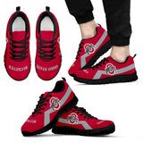 Ohio State Buckeyes Line Logo Sneakers