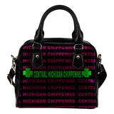 Colorful Central Michigan Chippewas Stunning Letters Shoulder Handbags