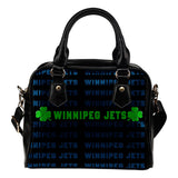Colorful Winnipeg Jets Stunning Letters Shoulder Handbags