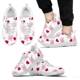 Sweeten Dreamy Love Pattern With Logo Detroit Tigers Sneakers