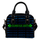 Colorful Columbus Blue Jackets Stunning Letters Shoulder Handbags