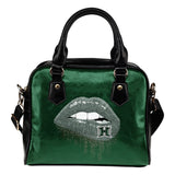 Beautiful Lips Elegant Logo Hawaii Rainbow Warriors Shoulder Handbags