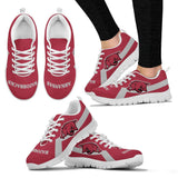Arkansas Razorbacks Line Logo Sneakers