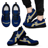 Navy Midshipmen Line Logo Sneakers