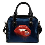 Beautiful Lips Elegant Logo Los Angeles Dodgers Shoulder Handbags
