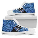 Perfect Cross Color Absolutely Nice Tennessee Titans High Top Shoes