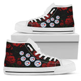 Lovely Rose Thorn Incredible Toronto Blue Jays High Top Shoes