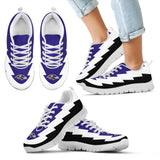 Jagged Saws Creative Draw Baltimore Ravens Sneakers