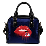 Beautiful Lips Elegant Logo Fresno State Bulldogs Shoulder Handbags