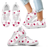 Sweeten Dreamy Love Pattern With Logo Cleveland Indians Sneakers