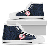 Perfect Cross Color Absolutely Nice New York Yankees High Top Shoes