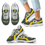 Green Bay Packers Line Logo Sneakers