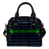 Colorful San Diego Padres Stunning Letters Shoulder Handbags