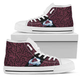 Perfect Cross Color Absolutely Nice Colorado Avalanche High Top Shoes