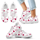 Sweeten Dreamy Love Pattern With Logo Kansas City Royals Sneakers
