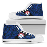 Perfect Cross Color Absolutely Nice Texas Rangers High Top Shoes