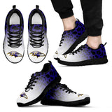 Leopard Pattern Awesome Baltimore Ravens Sneakers
