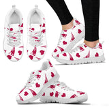 Sweeten Dreamy Love Pattern With Logo New England Patriots Sneakers