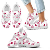 Sweeten Dreamy Love Pattern With Logo Milwaukee Brewers Sneakers