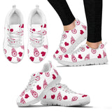 Sweeten Dreamy Love Pattern With Logo Tennessee Titans Sneakers