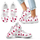 Sweeten Dreamy Love Pattern With Logo Tennessee Titans Sneakers