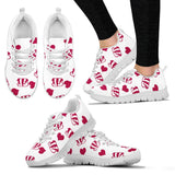 Sweeten Dreamy Love Pattern With Logo Cincinnati Bengals Sneakers