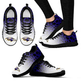 Leopard Pattern Awesome Baltimore Ravens Sneakers