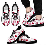 Sweeten Dreamy Love Pattern With Logo New Orleans Saints Sneakers