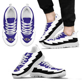 Jagged Saws Creative Draw Baltimore Ravens Sneakers