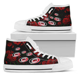 Lovely Rose Thorn Incredible Carolina Hurricanes High Top Shoes