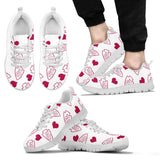 Sweeten Dreamy Love Pattern With Logo Kansas City Chiefs Sneakers