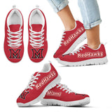 Magnificent Miami RedHawks Amazing Logo Sneakers