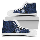 Perfect Cross Color Absolutely Nice San Diego Padres High Top Shoes