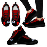 Cute Cupid Angel Background Colorado Avalanche Sneakers