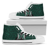 Perfect Cross Color Absolutely Nice Hawaii Rainbow Warriors High Top Shoes