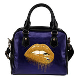 Beautiful Lips Elegant Logo Minnesota Vikings Shoulder Handbags