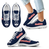 Magnificent Connecticut Huskies Amazing Logo Sneakers