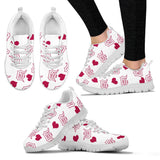 Sweeten Dreamy Love Pattern With Logo Detroit Tigers Sneakers